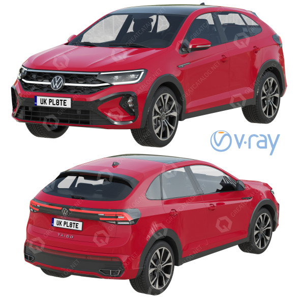 Samochód Volkswagen Taigo R model 3D