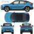 Voiture Volvo C40 - zifir3d