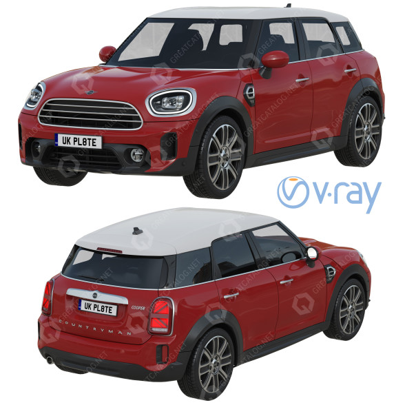 Samochód BMW Mini Countryman model 3D
