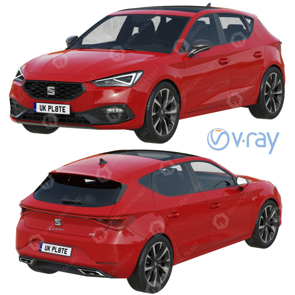 Автомобіль SEAT Leon FR 3D модель