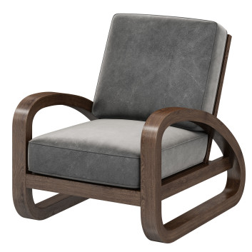 Sillón  Restoration Hardware Pascal Leather Modelo 3D