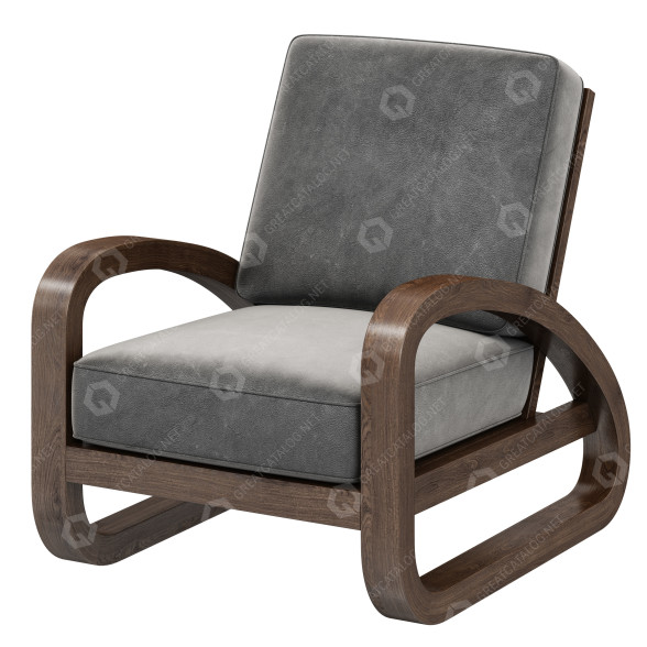 Sillón Restoration Hardware Pascal Leather Modelo 3D