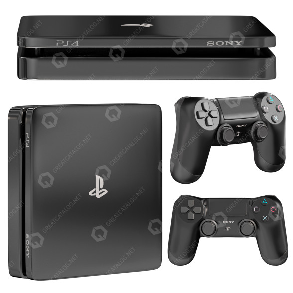 Konsola do gier Sony PlayStation 4 model 3D