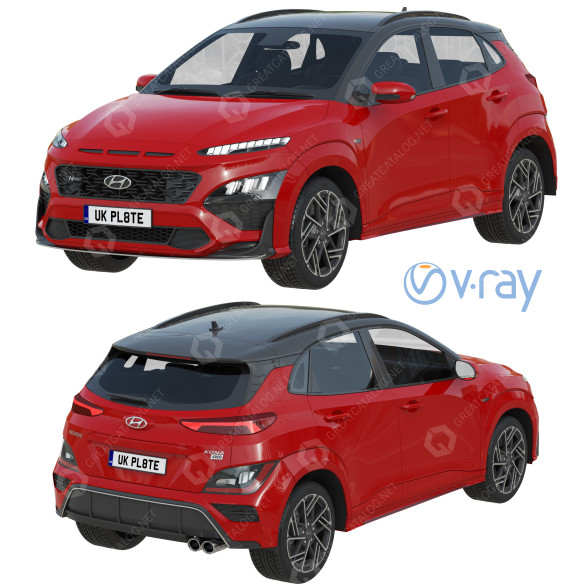 Coche Hyundai Kona N-Line Modelo 3D