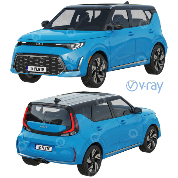 Автомобіль Kia Soul 3D модель