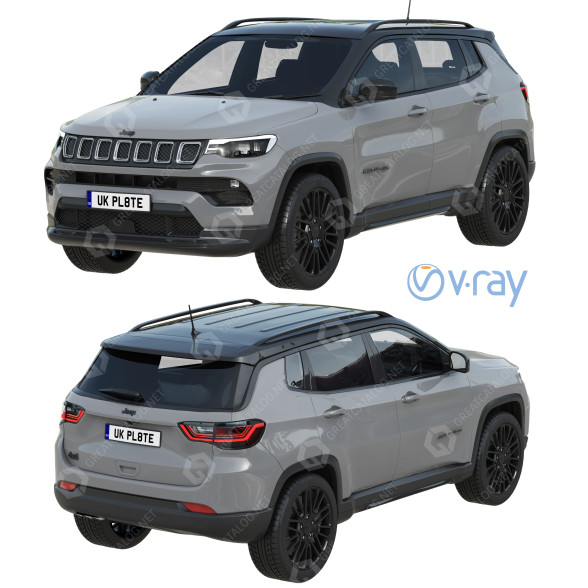Автомобіль Jeep Compass 3D модель