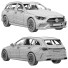Samochód Mercedes-Benz C-Class Estate - zifir3d