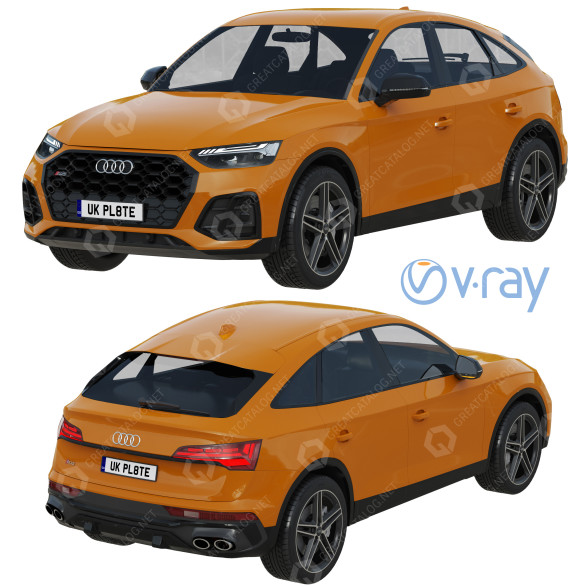 Coche Audi SQ5 Sportback Modelo 3D