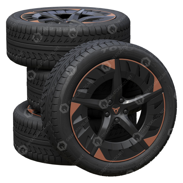 Колеса SEAT Cupra Tires 3D модель