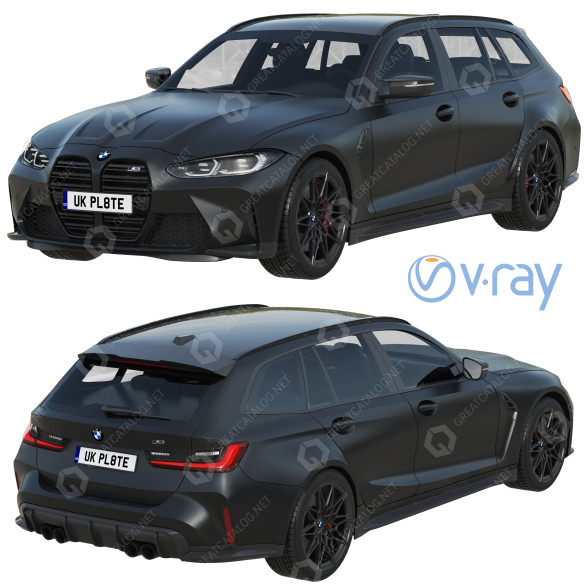 Автомобіль BMW M3 Touring 3D модель