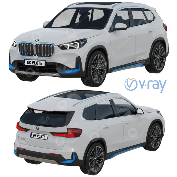 Автомобіль BMW iX1 3D модель