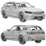 Coche BMW 3-Series Touring - zifir3d