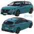 Car Peugeot 308 SW - zifir3d