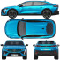 Samochód Peugeot 408 - zifir3d