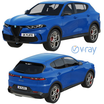 Автомобіль Alfa Romeo Tonale 3D модель