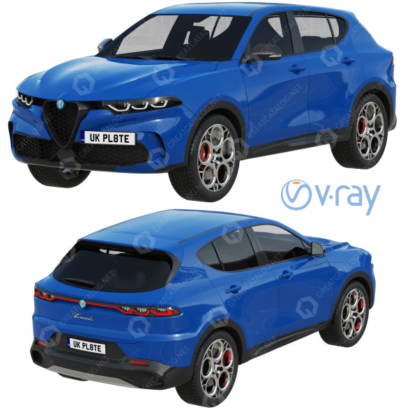 Автомобіль Alfa Romeo Tonale 3D модель