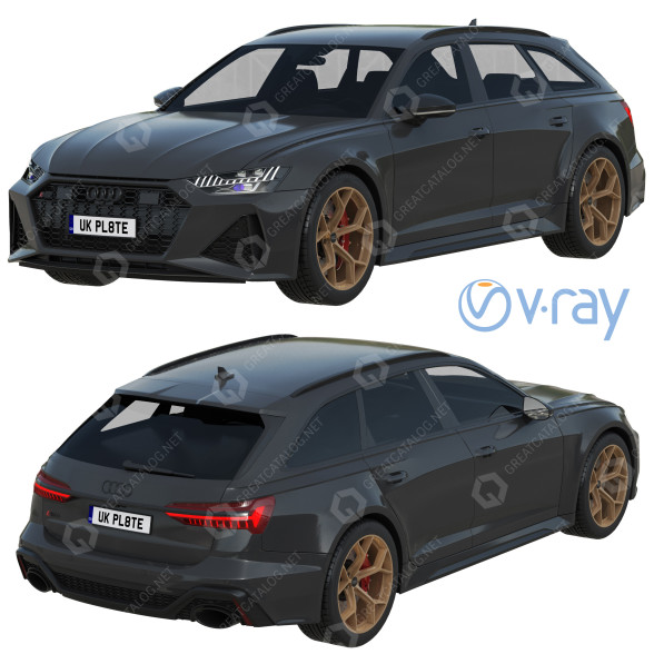 Coche Audi RS6 Avant Performance Modelo 3D