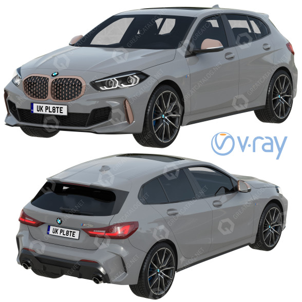 Автомобіль BMW M135i 3D модель