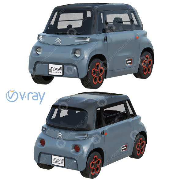 Auto Citroen Ami 3D-Modell