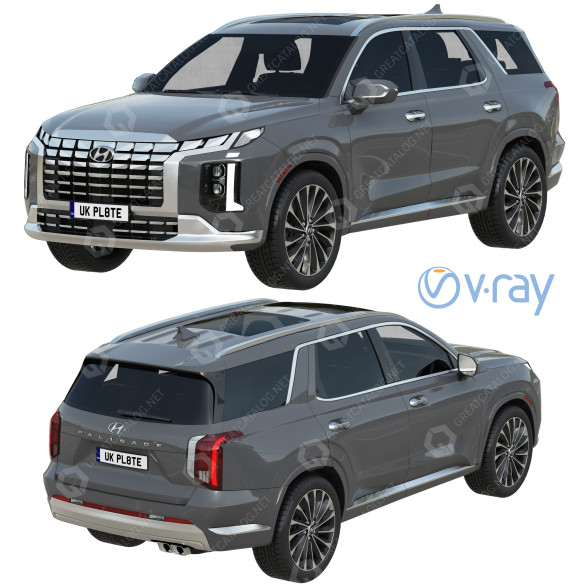 Auto Hyundai Palisade 3D-Modell