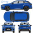 Voiture Lexus RX 500h F-Sport 2023 - zifir3d