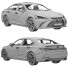 Coche Lexus ES F-sport 2022 - zifir3d
