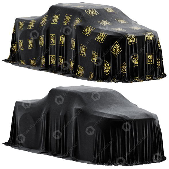 Автомобільний чохол Black and Logo 6 3D модель