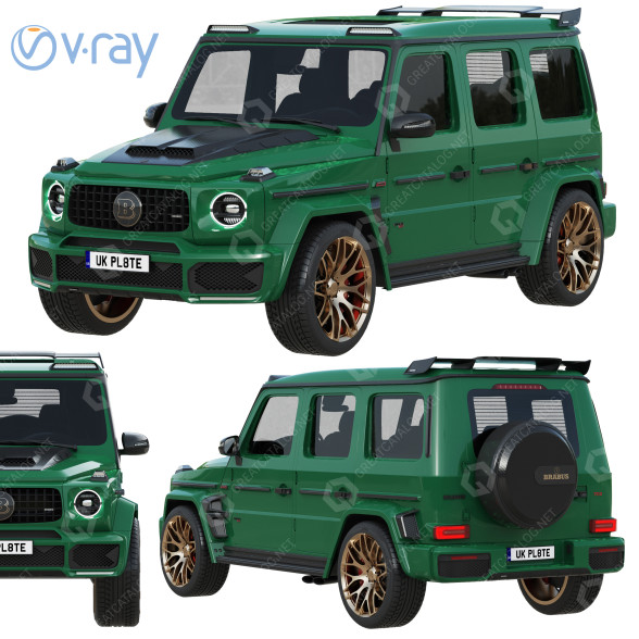 Auto Mercedes-Benz AMG G63 Brabus 700 3D-Modell