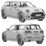 Coche BMW Mini Clubman - zifir3d