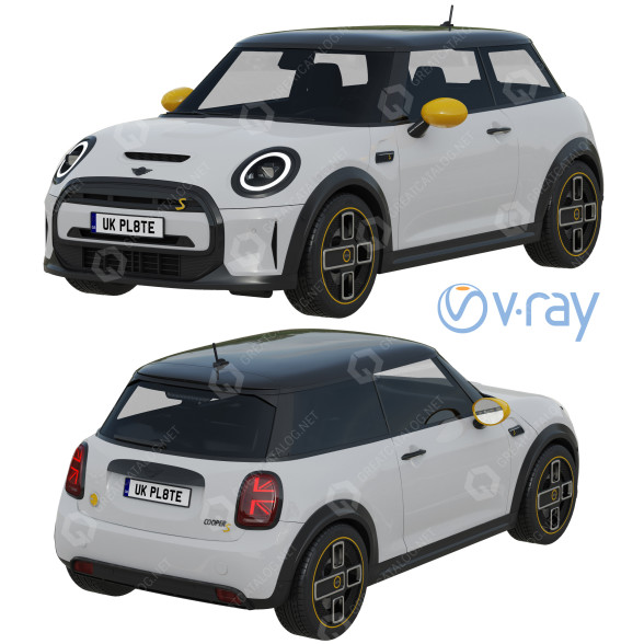 Автомобіль BMW Mini Cooper SE Electric 3D модель