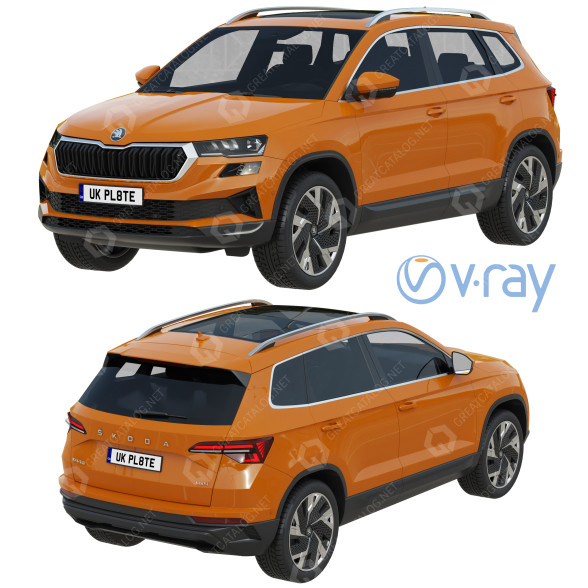 Auto Skoda Karoq 3D-Modell