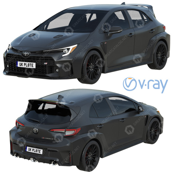 Автомобіль Toyota GR Corolla 3D модель