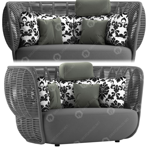 Диван B&B Italia Bay 3D модель