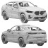 Coche BMW X6M Competition 2023 - zifir3d