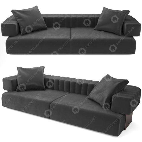 Диван Fendi Casa Truman 3D модель