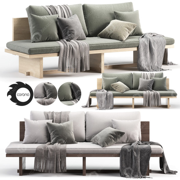 Sofa Blank  for Munito model 3D