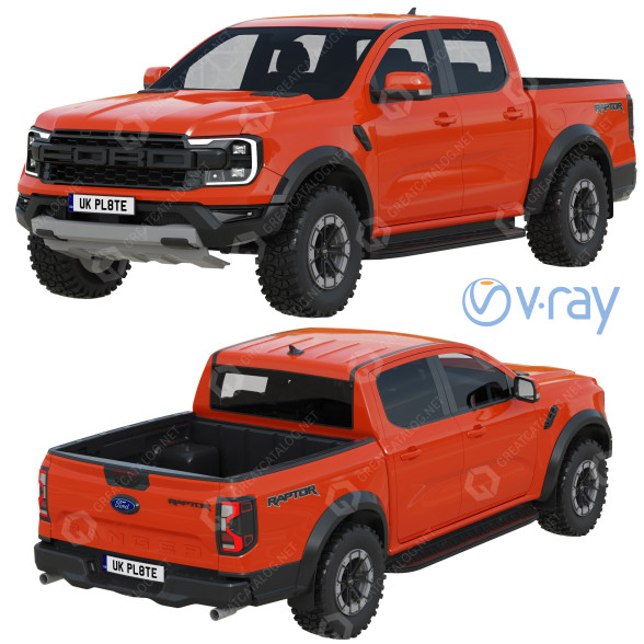 Auto Ford Ranger Raptor 3D-Modell