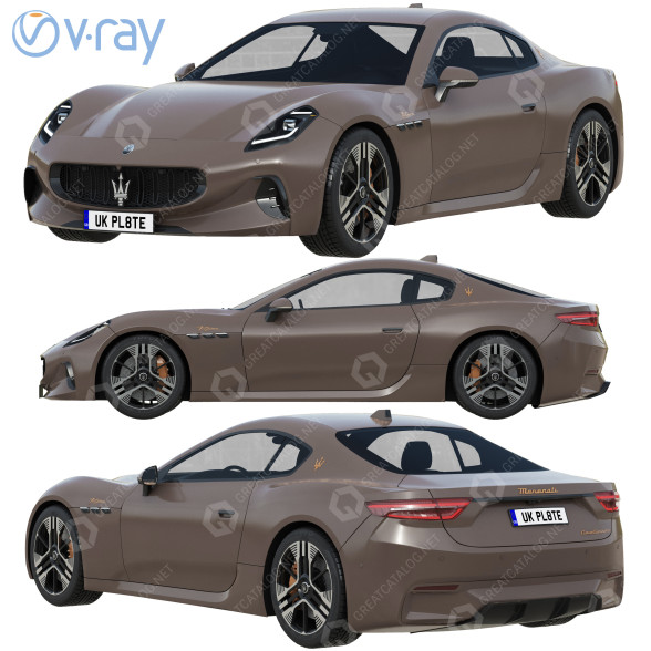 Car Maserati GranTurismo Folgore 3D model