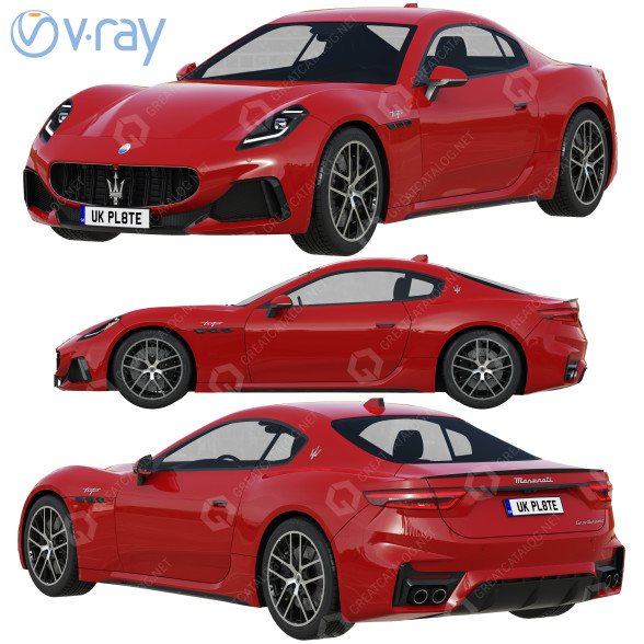 Car Maserati GranTurismo Trofeo 3D model