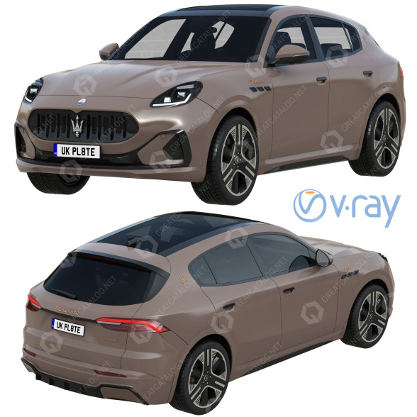 Car Maserati Grecale Folgore 3D model