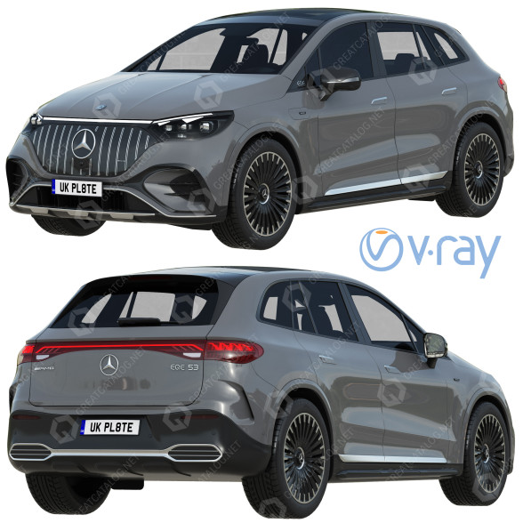 Car Mercedes-Benz EQE53 AMG SUV 3D model
