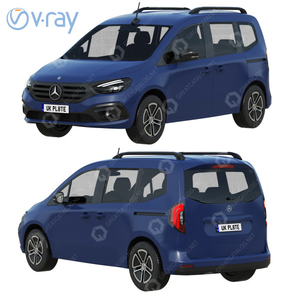 Car Mercedes-Benz EQT 3D model
