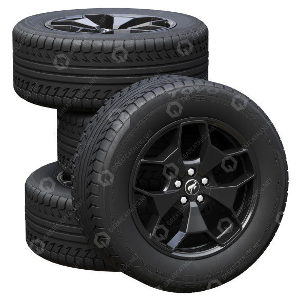 Колеса Ford Bronco Sport Tires 3D модель