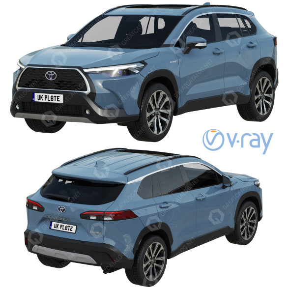 Автомобіль Toyota Corolla Cross 3D модель