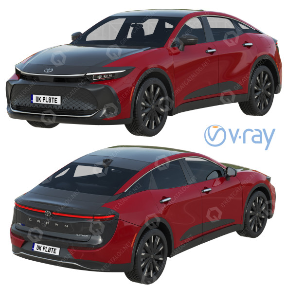 Автомобіль Toyota Crown 3D модель