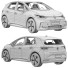 Автомобиль Volkswagen ID3 2024 - zifir3d