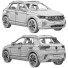 Coche Volkswagen T-Roc R-line 2022 - zifir3d