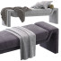 Банкетка CB2 Perimeter Anthracite Velvet - Ham003
