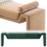 Банкетка CB2 Perimeter Anthracite Velvet - Ham003