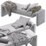 Банкетка CB2 Perimeter Anthracite Velvet - Ham003